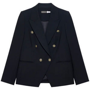 Mint Velvet Navy Double Breasted Blazer